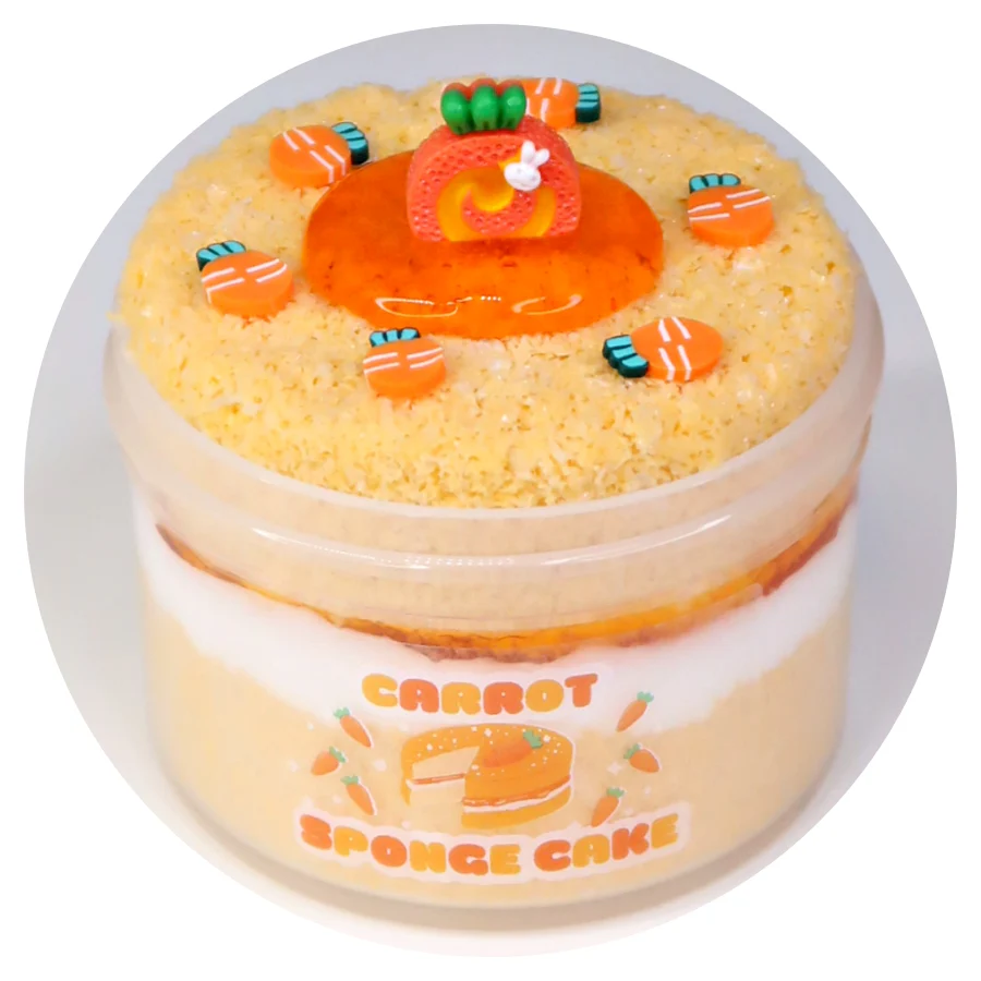 Carrot Sponge Cake DIY Slime Kit