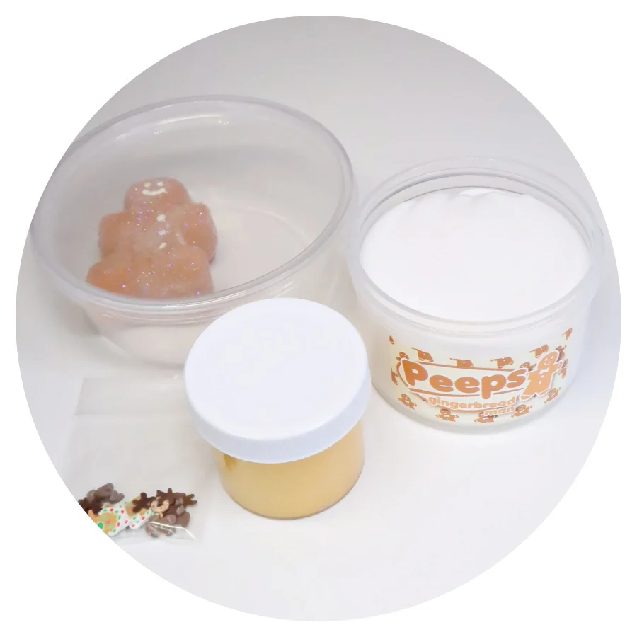 Gingerbread Man Peeps DIY Slime Kit - Image 3