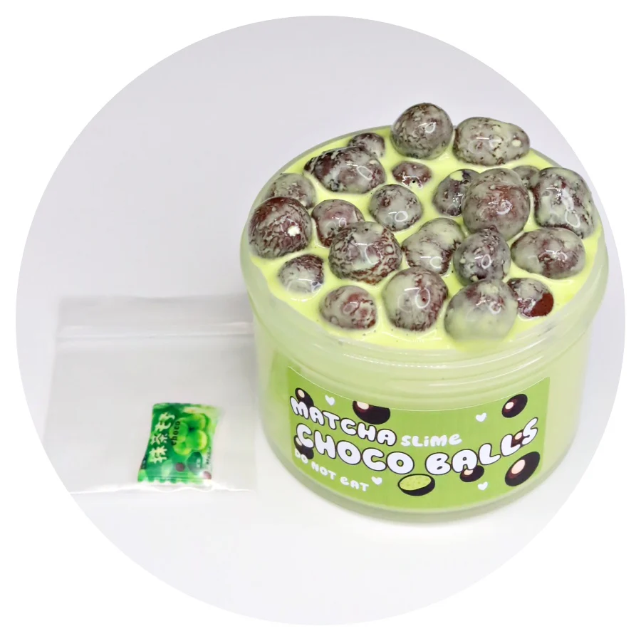 Matcha Choco Balls Slime - Image 2