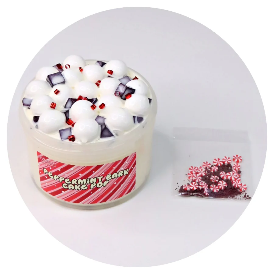 Peppermint Bark Cake Pop Slime - Image 2