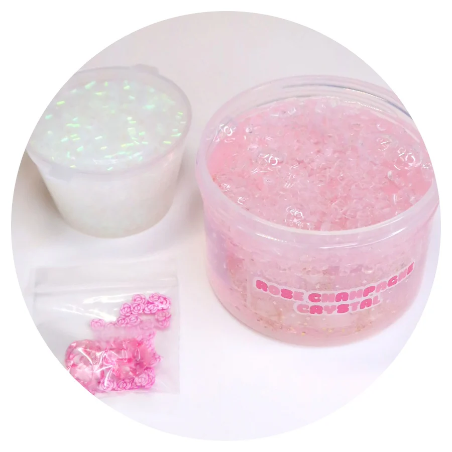 Rose Champagne Crystal Slime - Image 2