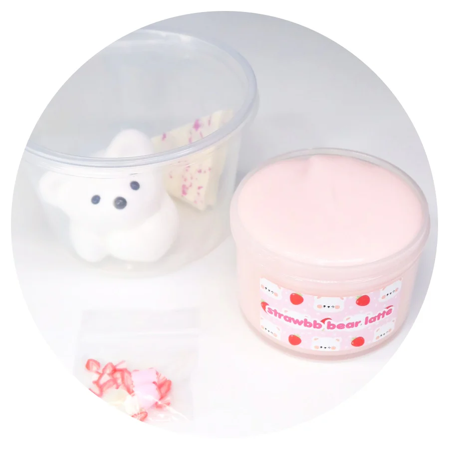 Strawbb Bear Latte DIY Slime Kit - Image 3